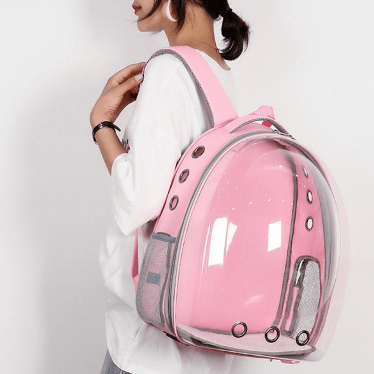 Sac à Dos de Transport Astronaute avec Visière pour Animaux