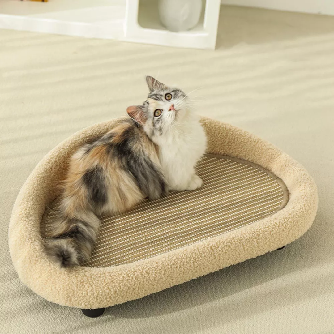 Canapé-lit en sisal pour chats