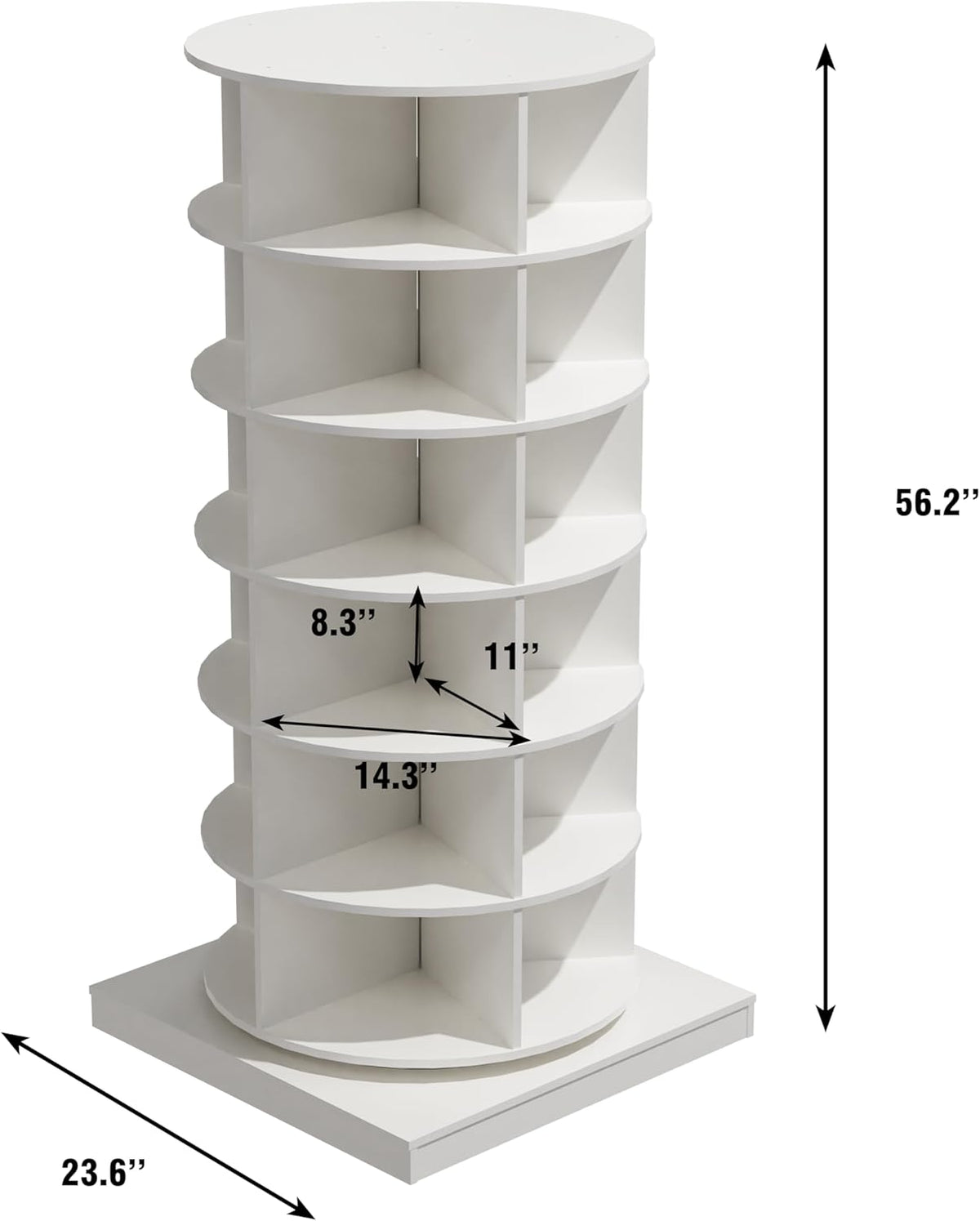 360-Degree Rotating Shoe Cabinet