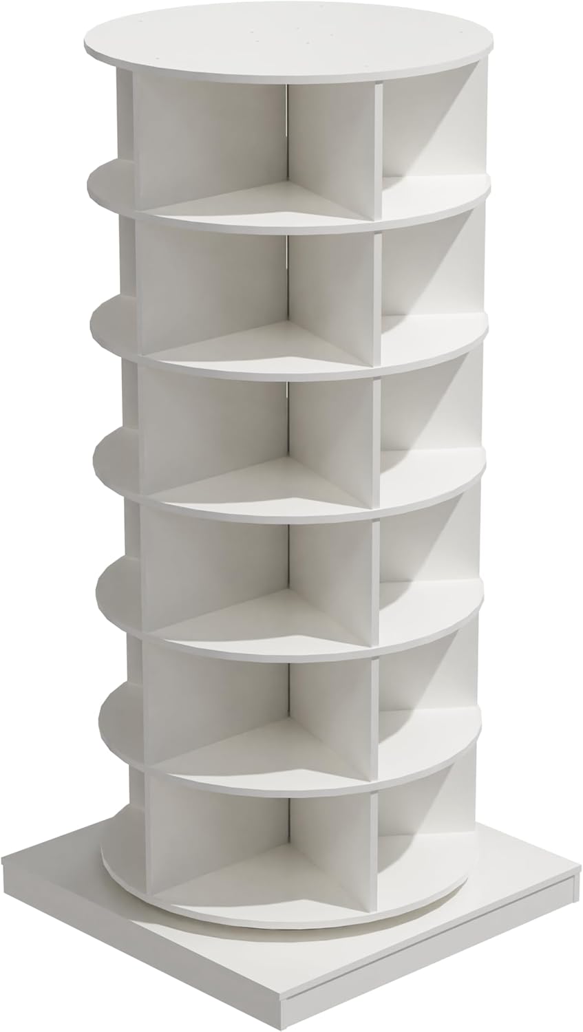 360-Degree Rotating Shoe Cabinet