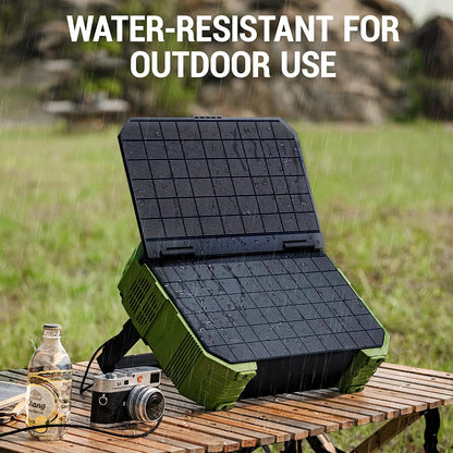 Portable Power Station with 30W Solar Panel