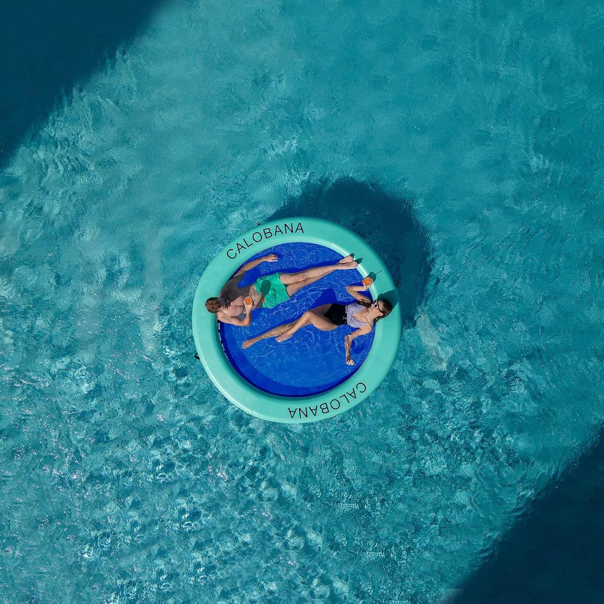 CALOBANA - Hamaca inflable redonda flotante para agua