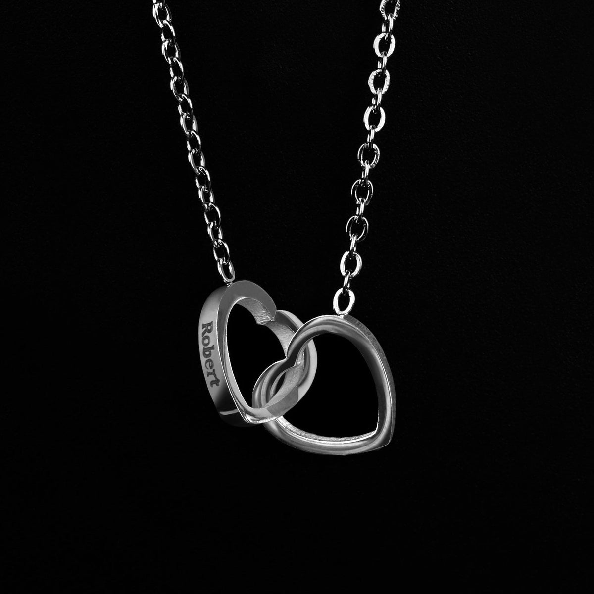 Sparkly Roses Eternal Rose Box - W/ Engraved Necklace & Real Rose